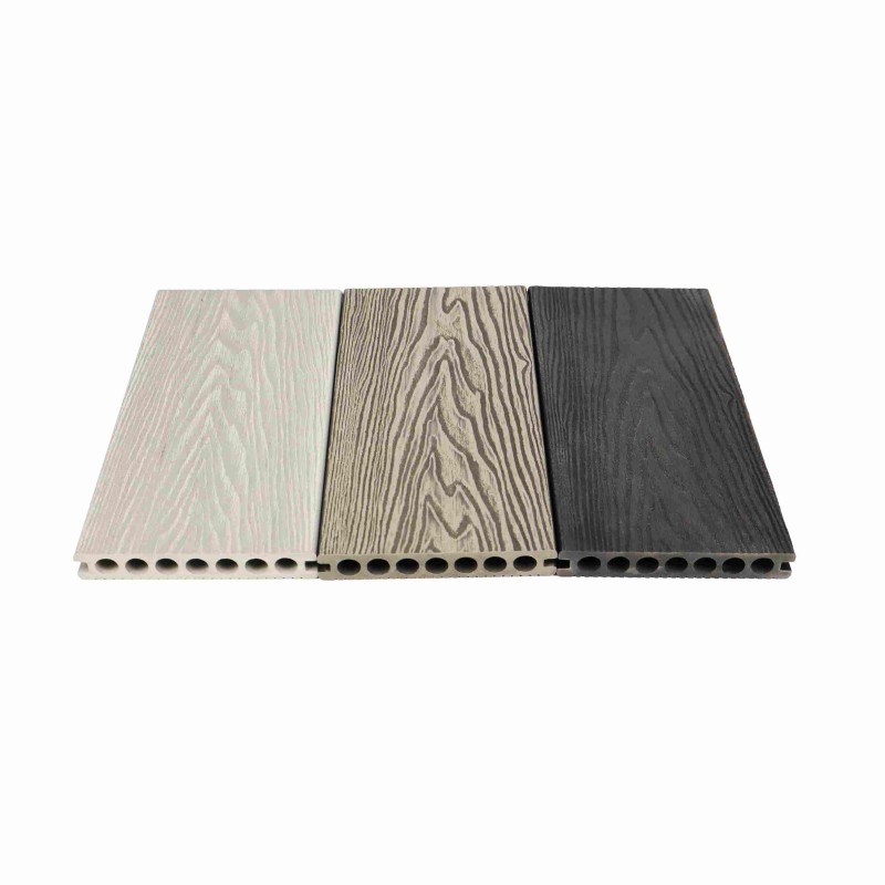Tarima exterior de WPC con relieve profundo en 3D - SAYRUO