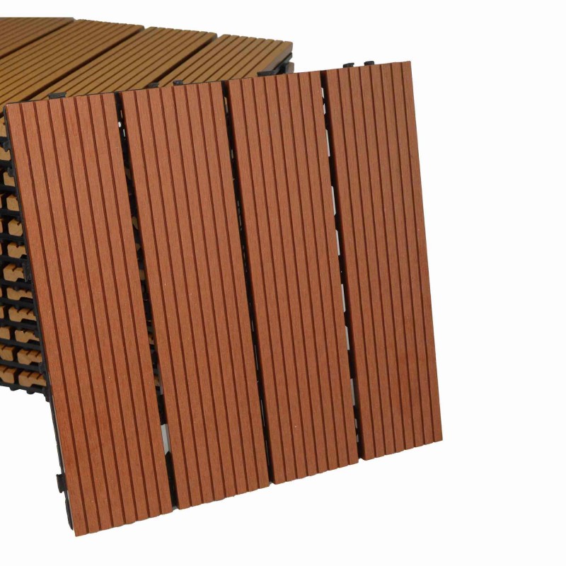 Azulejos modernos de madera de acacia para terraza de jardín hechos a mano - SAYRUO