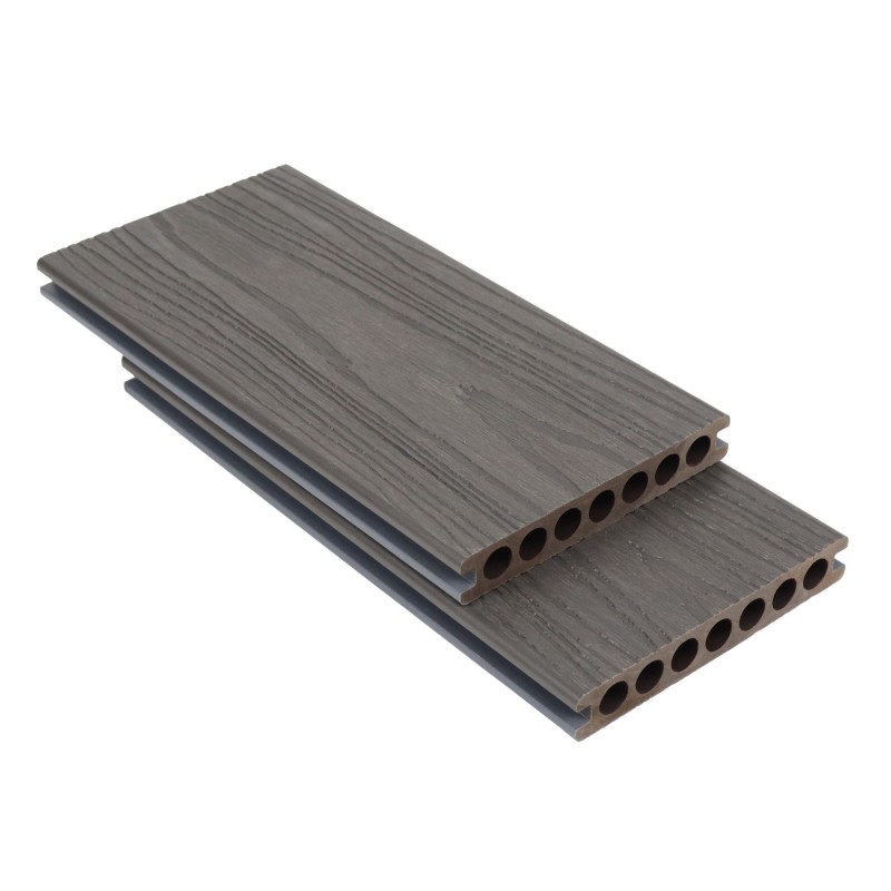 Moderna tarima de WPC de coextrusión, antideslizante e impermeable, para jardines al aire libre. - SAYRUO