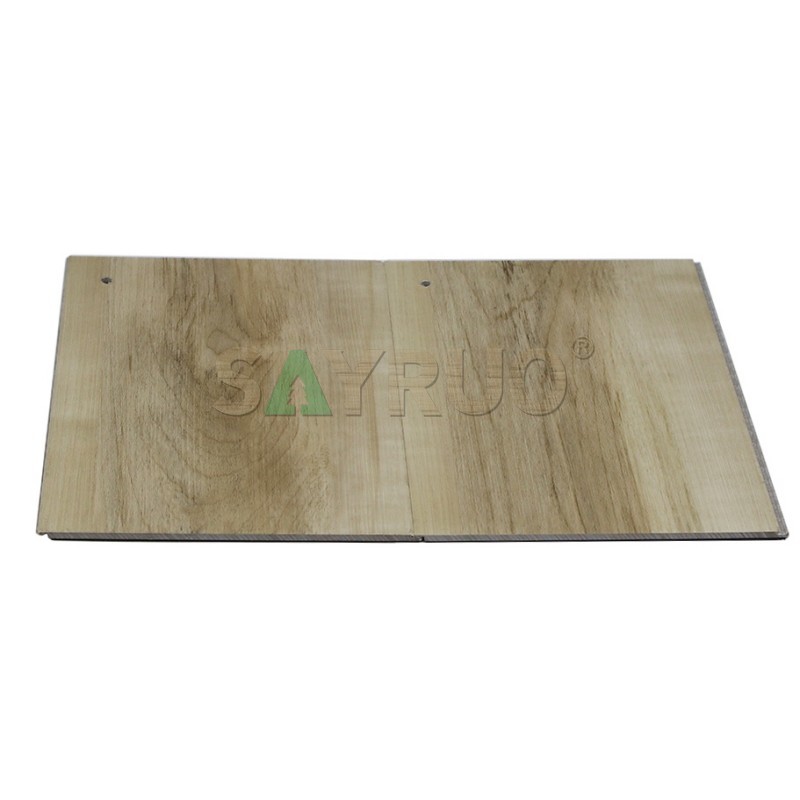 Piso de vinilo SPC de grano de madera clara de grado comercial, duradero para proyectos de uso residencial - SAYRUO