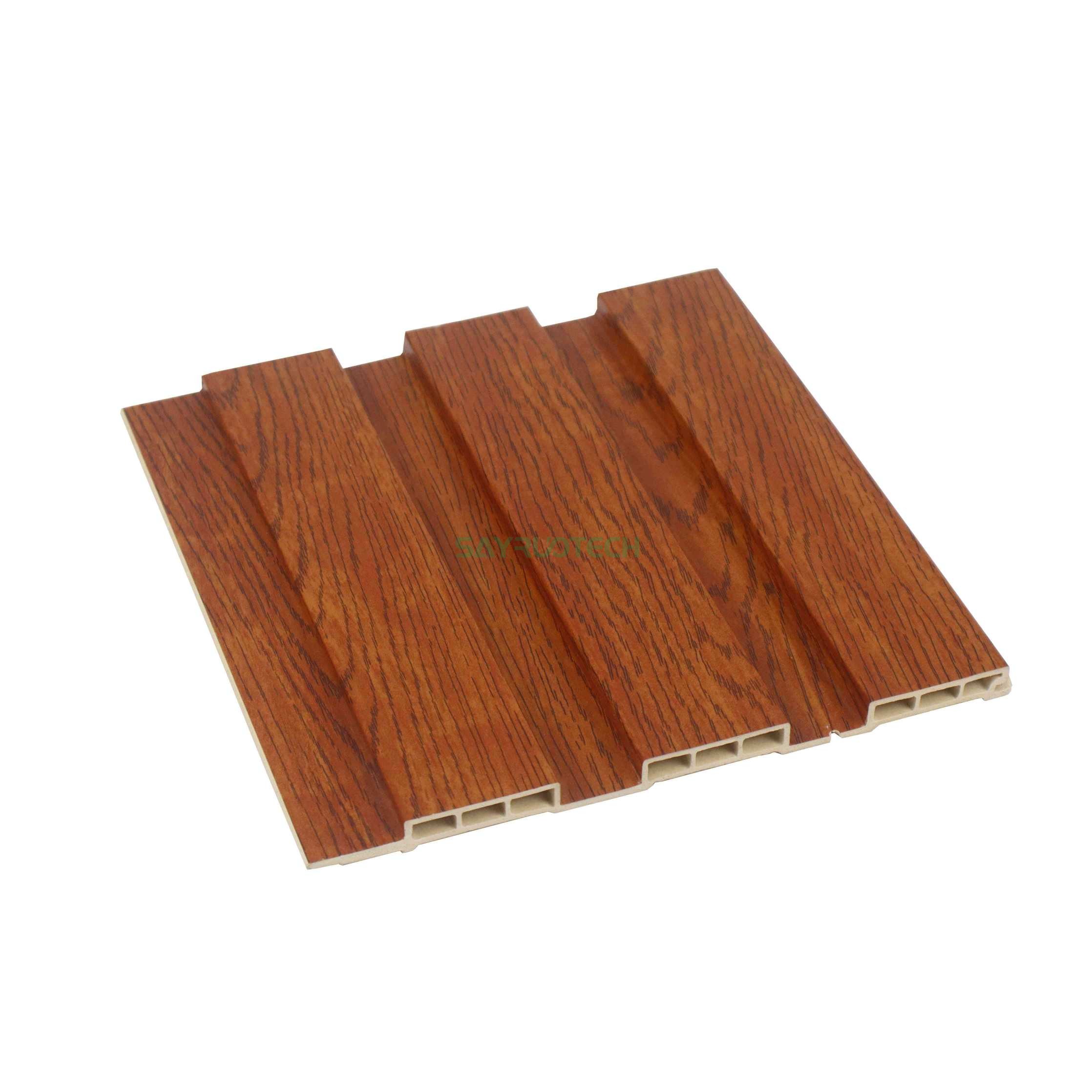Outdoor PVC Wood Grain Wall Panel Exterior Cladding Weatherproof - SAYRUOTECH