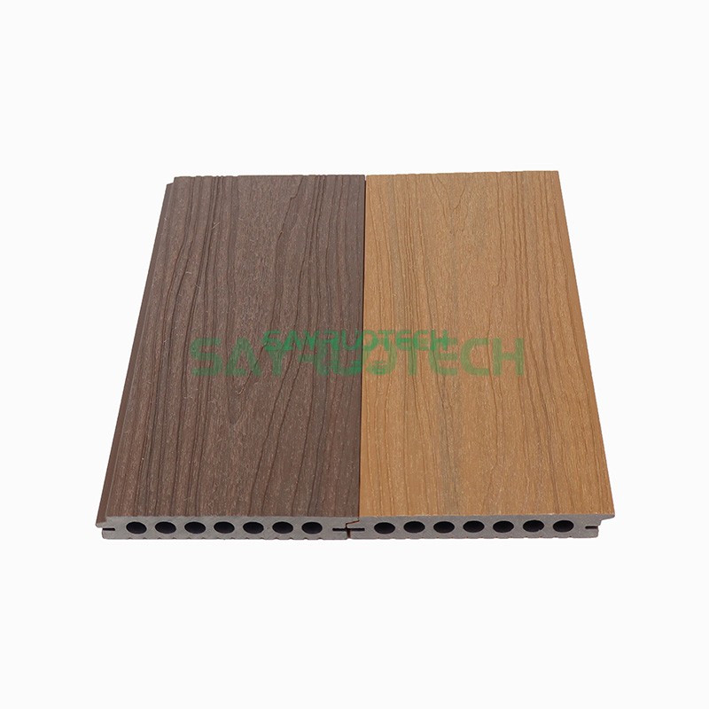 Hollow Co-extrusion Wpc Decking with 3D Embossed Surface - SAYRUOTECH